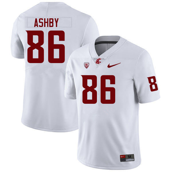 Men #86 Moon Ashby Washington State Cougars College Football Jerseys Sale-White